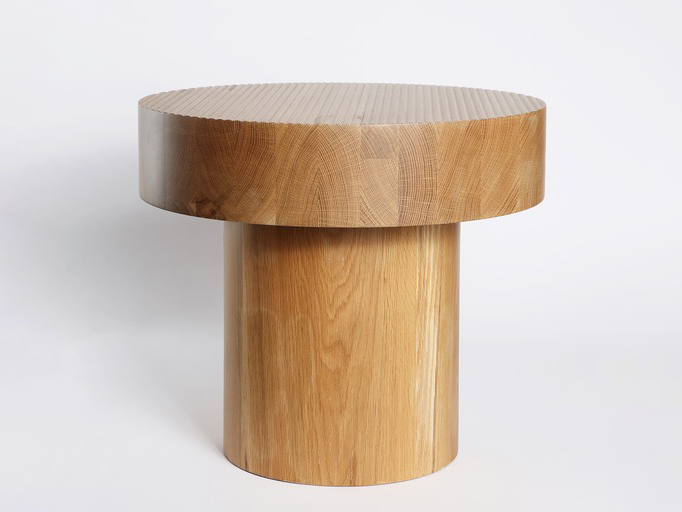 GUILLAUME SASSEVILLE WHITE OAK INGREDIENT TABLE /  LARGE Ø20” x H18.5