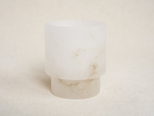 MICHAËL VERHEYDEN TEA LIGHT SMALL / ALABASTER WHITE Ø3” x H3