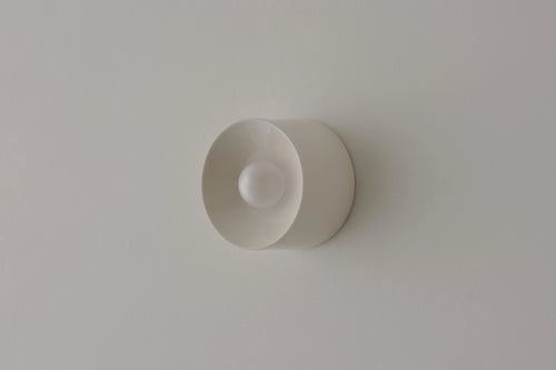 VOLKER HAUG STUDIO ANTON CERAMIC CLEAR GLAZE SCONCE / MINI Ø5.1" x D3.4"