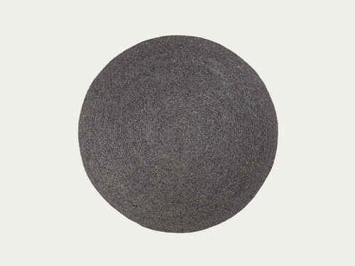 ARMADILLO BRAID WEAVE RUG CHARCOAL Ø6'