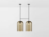 Load image into Gallery viewer, ARTICOLO LUMI EXTRA LARGE DOUBLE PENDANT H56.6&quot; x Ø11.8&quot;
