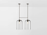 Load image into Gallery viewer, ARTICOLO LUMI EXTRA LARGE DOUBLE PENDANT H56.6&quot; x Ø11.8&quot;
