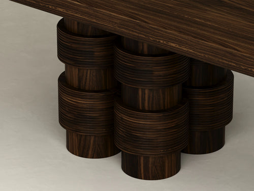 GALERIE NAINOA TORU DINING TABLE 04 W110.25" x D47.25" x H30"