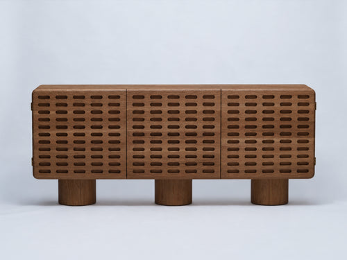 AGNES STUDIO CODICE 3-DOOR CREDENZA W78" x D16.5" x H33"