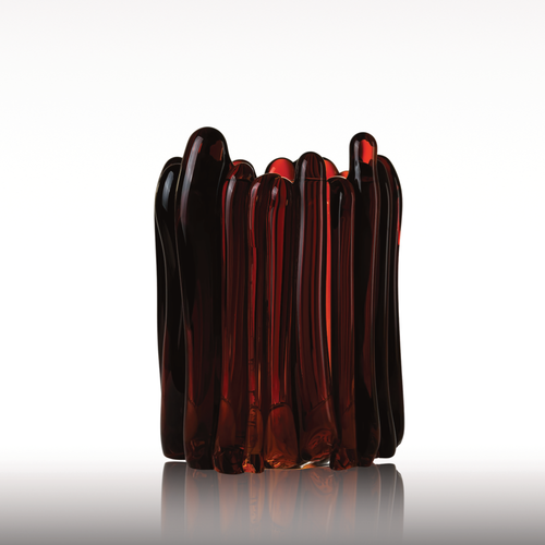 ALEXA LIXFELD ANTHO VASE / AMBER 0524 W11" x D11" x H13.4"