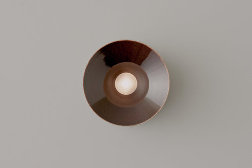 VOLKER HAUG STUDIO ANTON CERAMIC SCONCE Ø7" x D4"