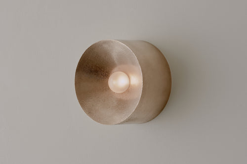 VOLKER HAUG STUDIO ANTON GUNMETAL SCONCE Ø7" x D3.9"