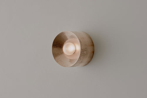 VOLKER HAUG STUDIO ANTON MINI GUNMETAL SCONCE Ø5.1" x D3.4"