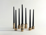 Load image into Gallery viewer, WILLIAM GUILLON &#39;ARMY OF ME&#39; BRONZE CANDLE HOLDERS SET OF 7 H1.4&quot; - H5&quot; x Ø1.4&quot;
