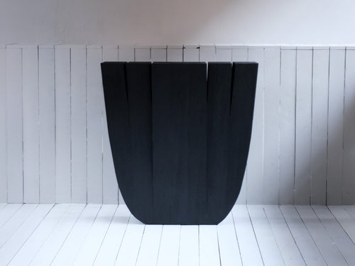 ARNO DECLERCQ HALLWAY TABLE / BLACK IROKO W35.4" x D9.8" x H35.4"