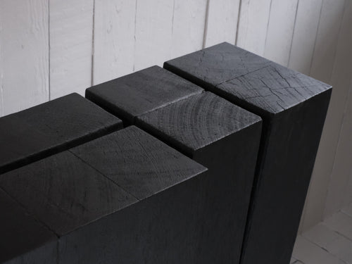 ARNO DECLERCQ HALLWAY TABLE / BLACK IROKO W35.4" x D9.8" x H35.4"