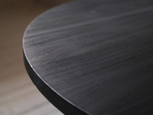 ARNO DECLERCQ ZOUMEY TABLE ROUND / BLACK Ø63" x H29.5"