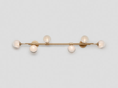ARTICOLO STUDIOS TRILOGY HORIZONTAL 6 BALL WALL SCONCE W59" x D8.28" x H11"