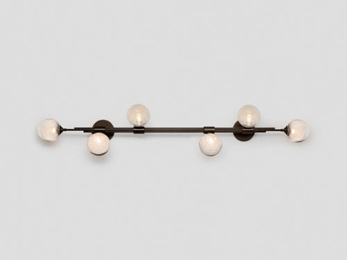 ARTICOLO STUDIOS TRILOGY HORIZONTAL 6 BALL WALL SCONCE W59" x D8.28" x H11"