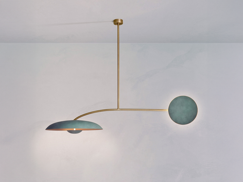 ATELIER001 COSMIC ORBIT SOLO PENDANT / VERDIGRIS