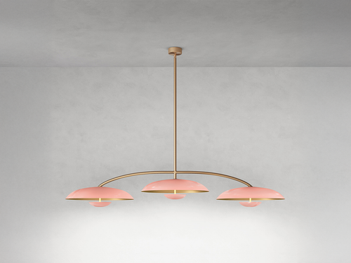 ATELIER001 COSMIC ORBIT TRIO PENDANT / ROSE