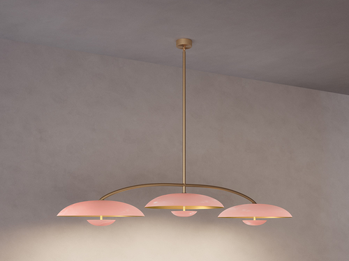 ATELIER001 COSMIC ORBIT TRIO PENDANT / ROSE