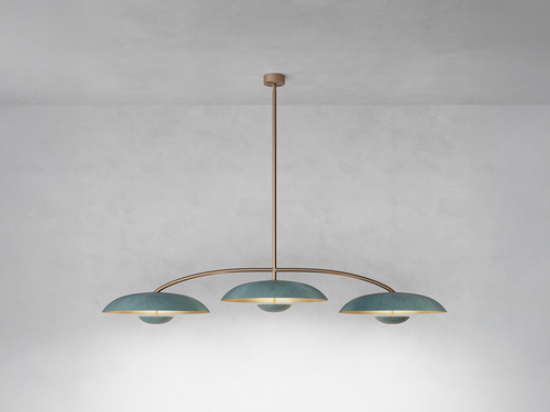 ATELIER001 COSMIC ORBIT TRIO PENDANT / VERDIGRIS