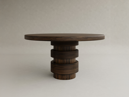 GALERIE NAINOA TORU DINING TABLE 06 W57.5" x D57.5" x H30"
