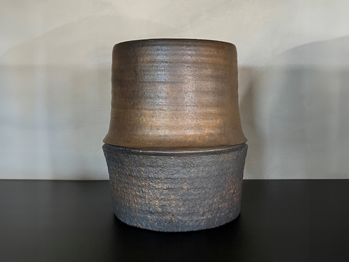 RUI RIBEIRO BRONZE I CERAMIC VASE H11" x Ø10.3"