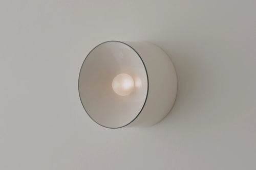 VOLKER HAUG STUDIO ANTON CERAMIC PINSTRIPE SCONCE Ø7" x D3.9"