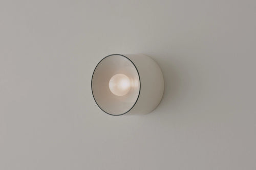 VOLKER HAUG STUDIO ANTON CERAMIC PINSTRIPE SCONCE / MINI Ø5.1" x D3.4"