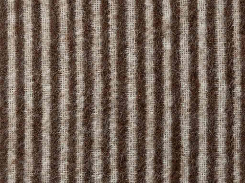 BLACKSAW CORTEZ ZERO DYE PILLOW / IVORY & COFFEE MICRO STRIPE W20" x H20"