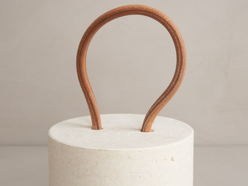 MICHAËL VERHEYDEN CALLEPORTE DOOR STOPPER / PIETRA DI VICENZA Ø5" x H5"