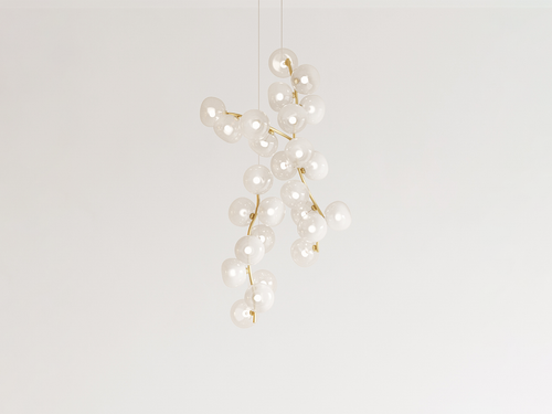 GIOPATO & COOMBES MAEHWA CHANDELIER CASCADE 26 L27.5" x D18.2" x H51.9"