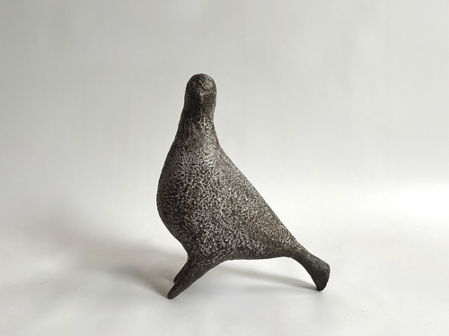 JULIE NELSON CHARCOAL PONTI BIRD XXXV W9" x D4.5" x H11.5"