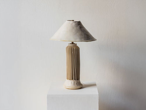 CHRISTOPHER MERCHANT STUDIO SILO TABLE LAMP 2 / GLOSS WHITE Ø14" x H22"