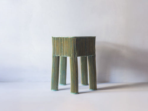 CHRISTOPHER MERCHANT STUDIO ADAGIO TABLE / SEA GREEN L17" x W17" x H22"