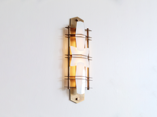 LOST PROFILE COVENANT WALL SCONCE  H19" x W7" x D3"