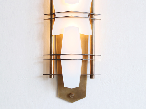 LOST PROFILE COVENANT WALL SCONCE  H19" x W7" x D3"