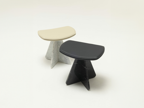 COLLECTION PARTICULIÈRE CHRISTOPHE DELCOURT WAN STOOL L18.5 x W13.8" x H17.7"x SH16.7"