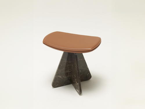 COLLECTION PARTICULIÈRE CHRISTOPHE DELCOURT WAN STOOL L18.5 x W13.8" x H17.7"x SH16.7"