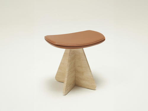 COLLECTION PARTICULIÈRE CHRISTOPHE DELCOURT WAN STOOL L18.5 x W13.8" x H17.7"x SH16.7"