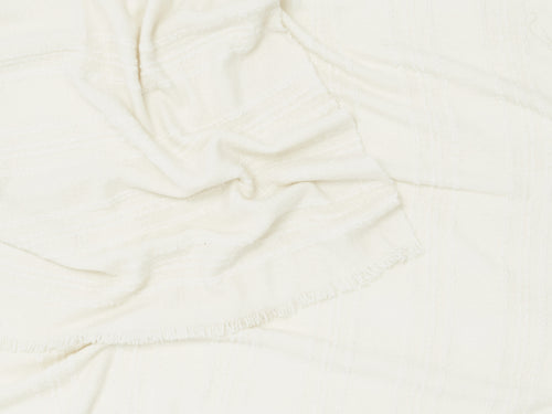 ALONPI CAROLE CASHMERE THROW / ECRU W59" x L75"