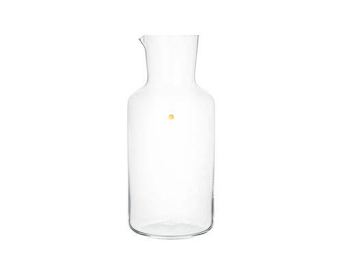 LOBMEYR WATER CARAFE WITH GOLDEN DOT Ø4” x H9”