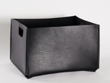 Load image into Gallery viewer, OSCAR MASCHERA LARGE RECTANGLE LEATHER BASKET L19.5” x W15” x H12.25” **

