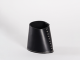 Load image into Gallery viewer, OSCAR MASCHERA LEATHER PENCIL HOLDER Ø3.5&quot; x H5&quot; **
