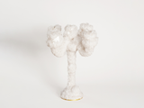 Load image into Gallery viewer, MARK STURKENBOOM OVERGROWN LRG CRYSTAL CANDELABRA / WHITE H16.5&quot; x Ø13.8&quot; **
