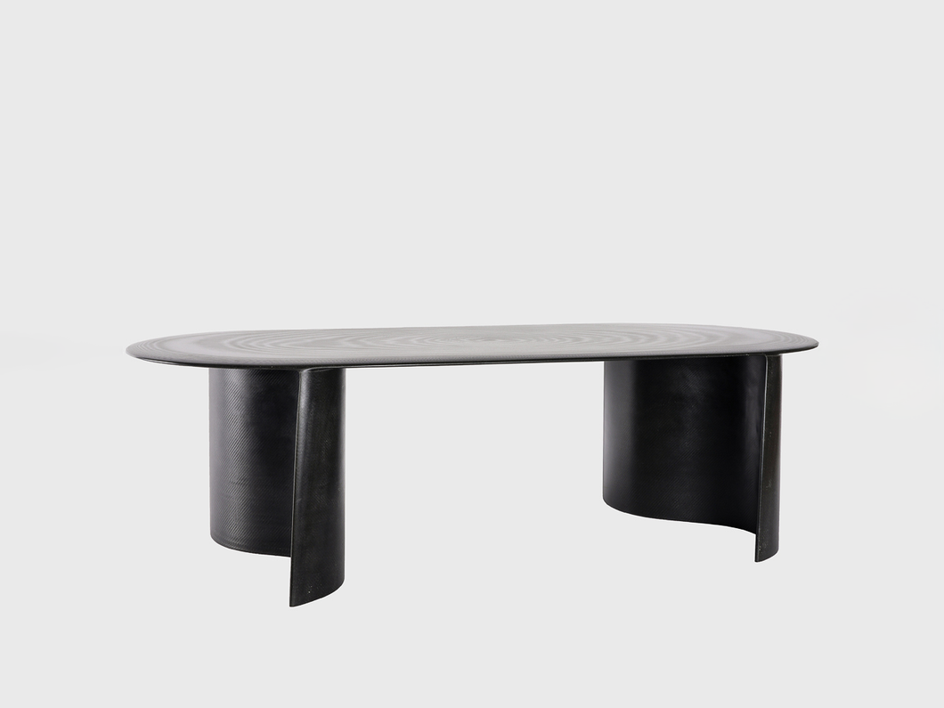 STUDIO COBER NEW WAVE COFFEE TABLE VOLAN BLACK L55” x D24” x H15.5”