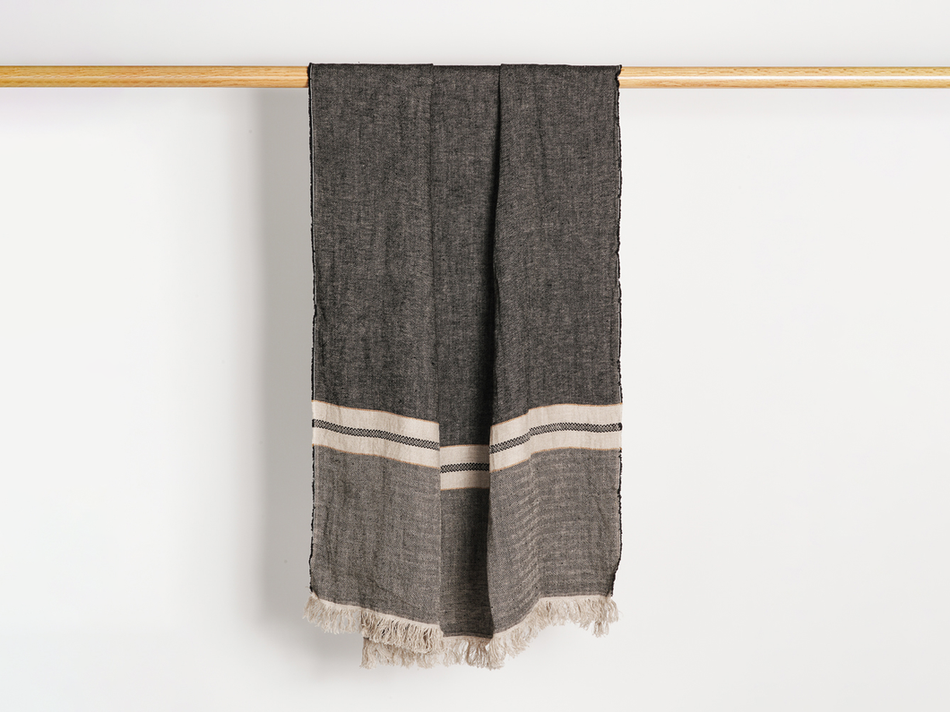 LIBECO FOUTA TOWEL / TACK STRIPE  43”x71