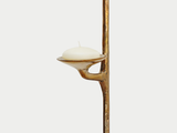 Load image into Gallery viewer, MARY BROGGER LEANING CANDLESTICK / POLISHED BRONZE H77&quot; x W9.5&quot;
