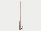 Load image into Gallery viewer, MARY BROGGER LEANING CANDLESTICK / POLISHED BRONZE H77&quot; x W9.5&quot;
