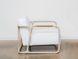 Load image into Gallery viewer, MANDY GRAHAM ALFRED CHAIR WHITE OAK H31” x W33.5” x D38” x SH17&quot;
