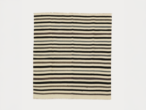 VINTAGE GREY STRIPES RUG 5'10 x 4'5