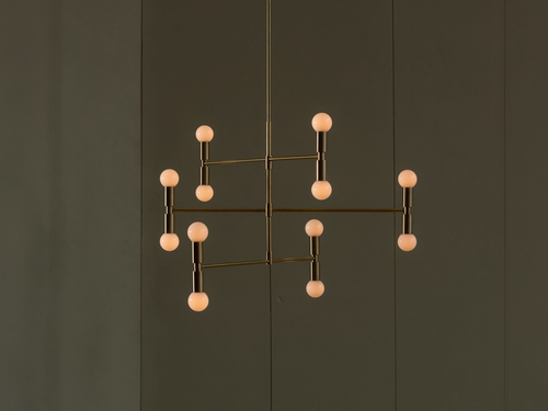 LAMBERT ET FILS DOT 01 ATOMIUM CHANDELIER Ø38" x H19"