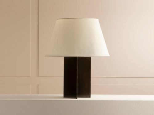 ECART PARIS CROISILLON TABLE LAMP / BRASS H20" × Ø13.5"